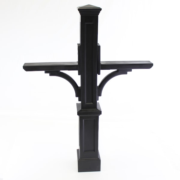 Newport Plus Double Mail Post - Black